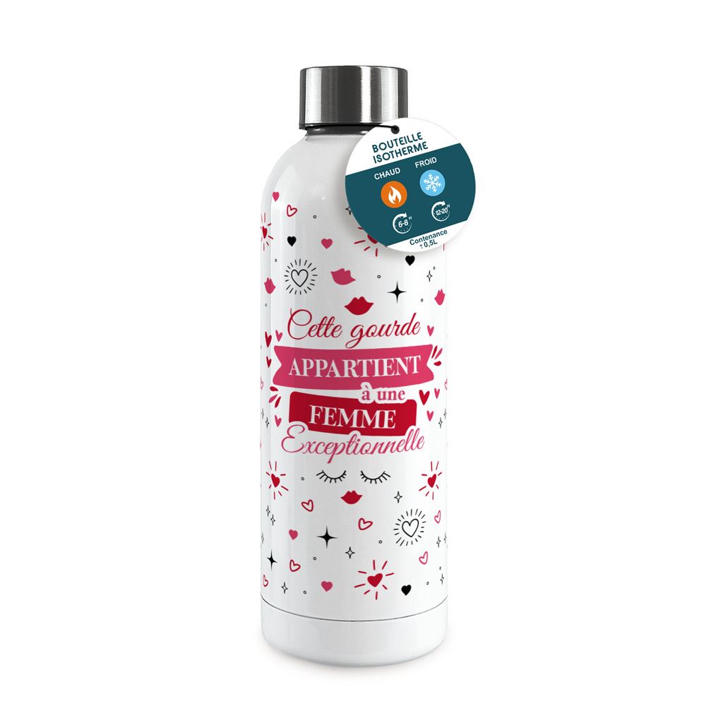 Gourde isotherme large femme exceptionnelle