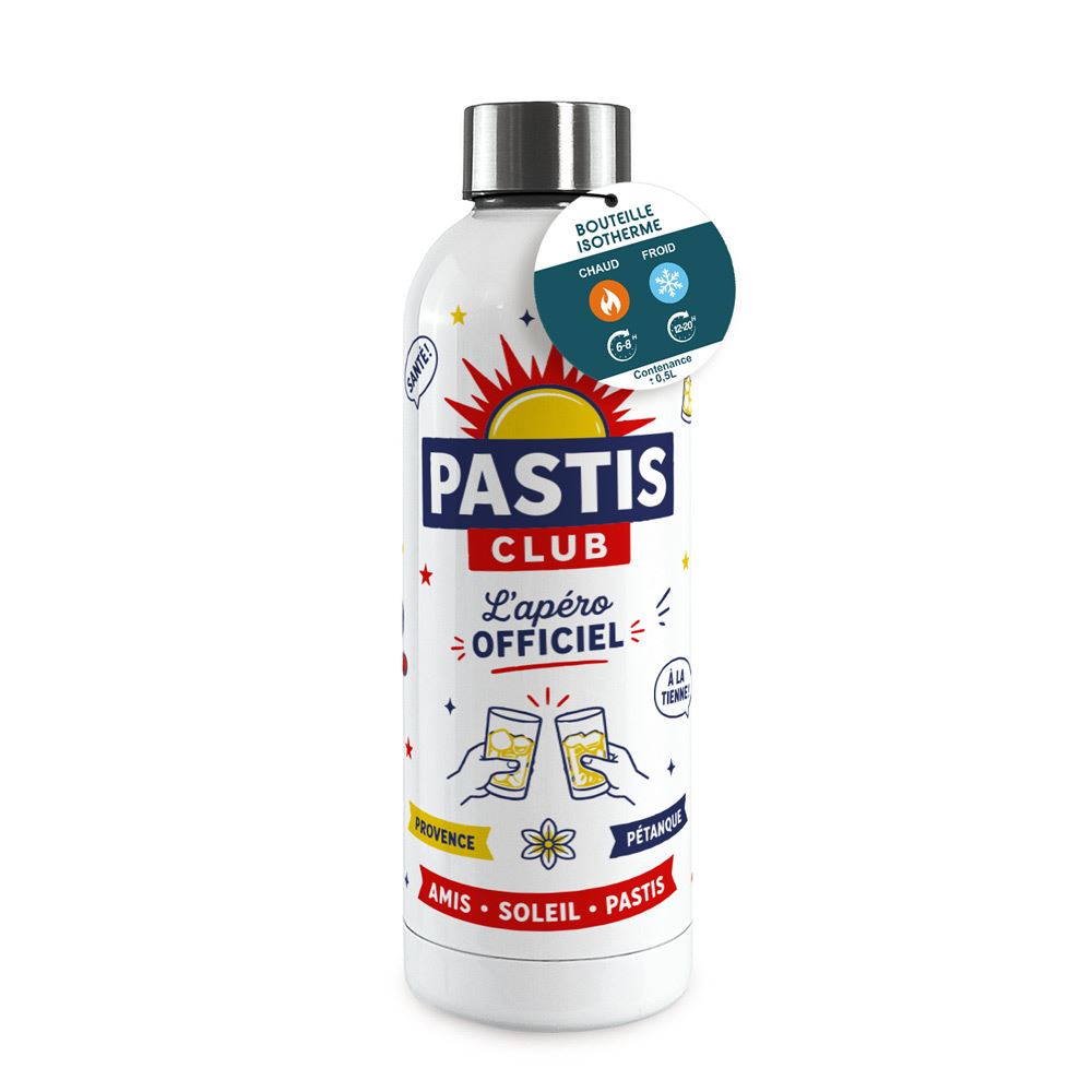 Gourde isotherme large pastis club