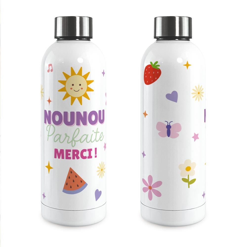 Gourde isotherme large nounou parfaite merci