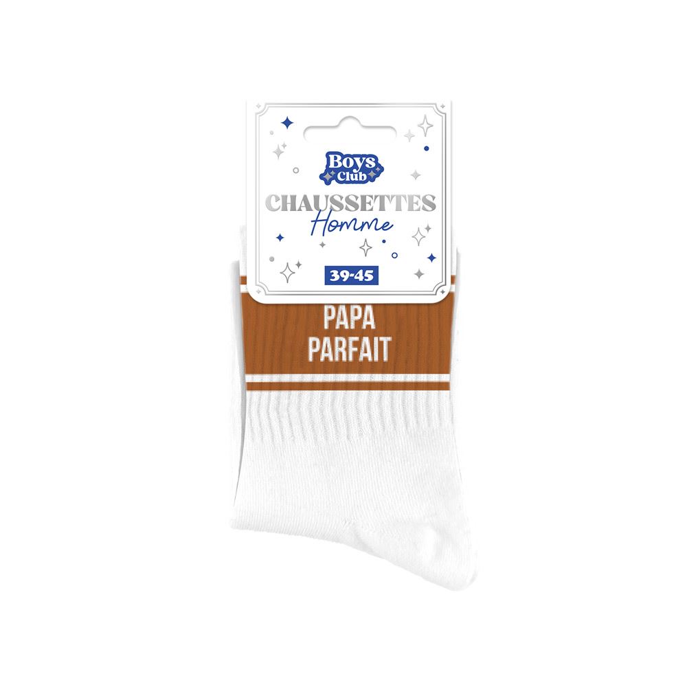 Chaussettes homme a bandes papa parfait