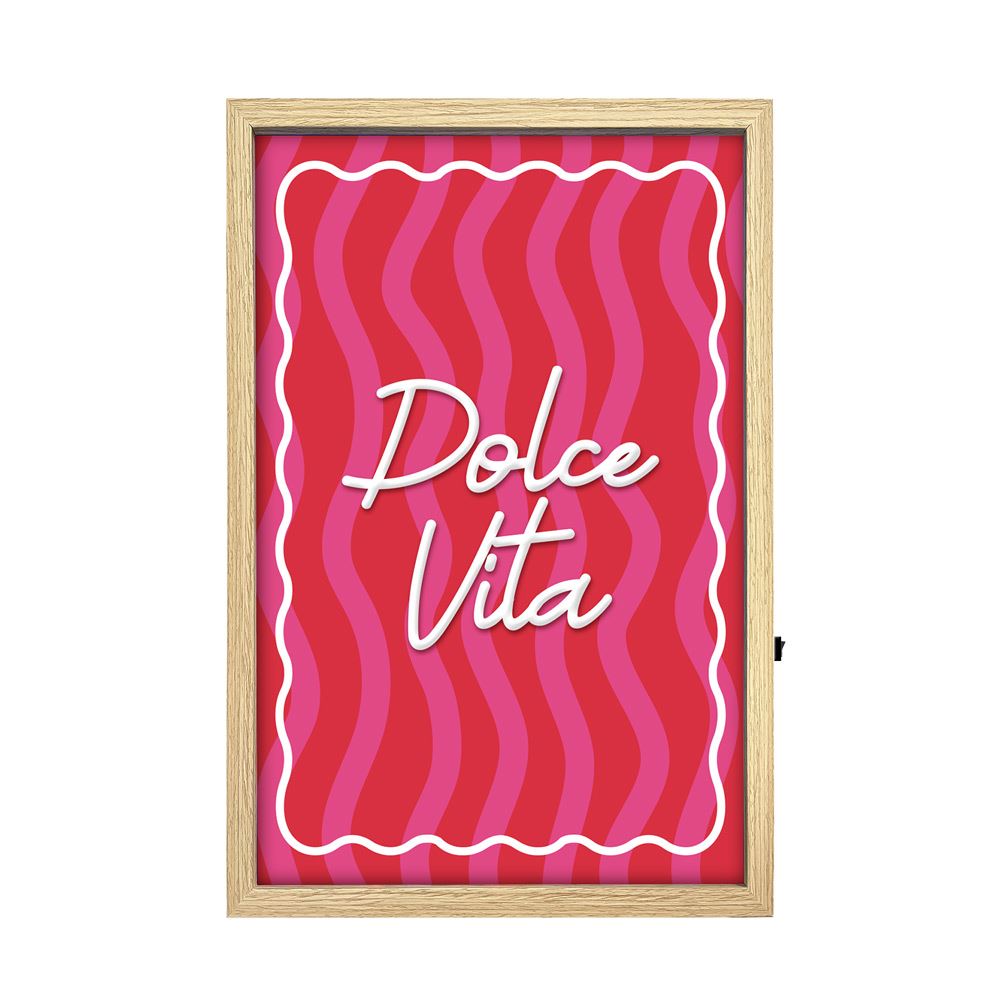 Toile neon dolce vita 40x60cm