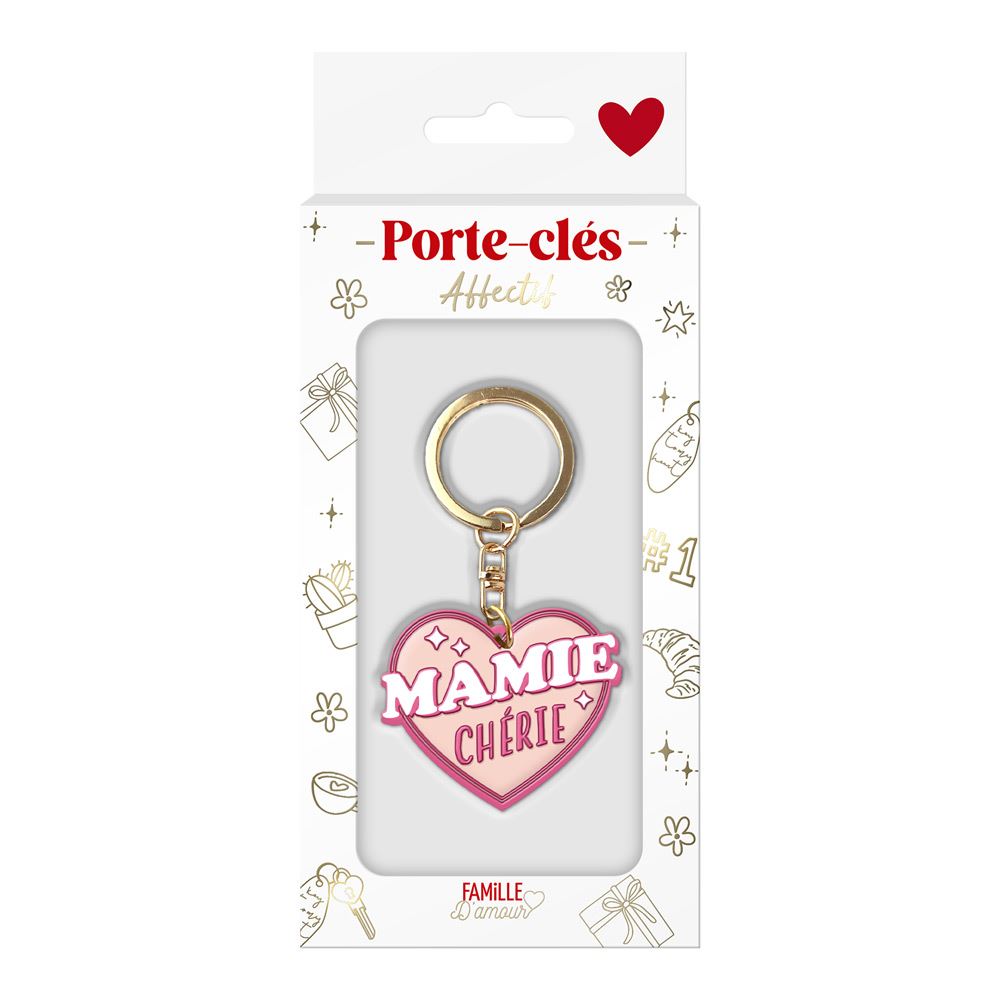 Porte cle silicone mamie cherie