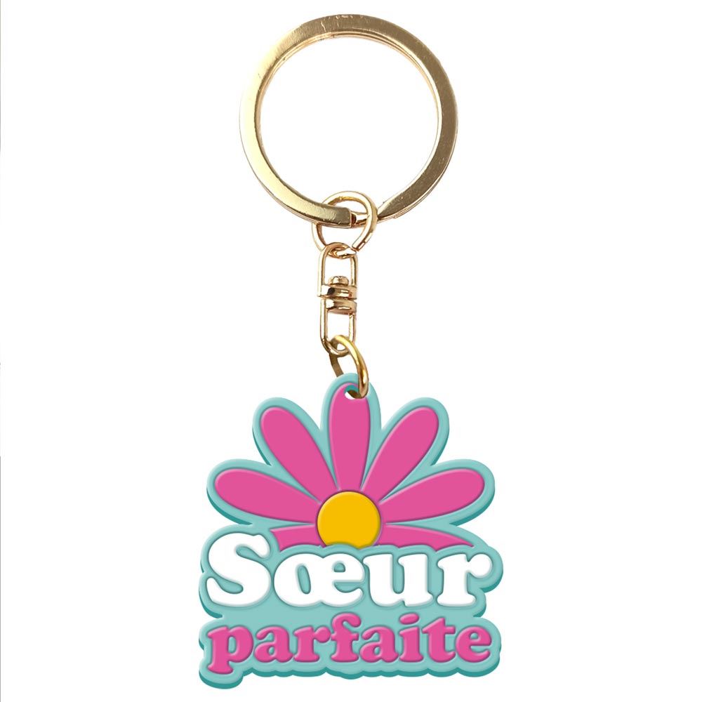 Porte cle silicone sŒur parfaite