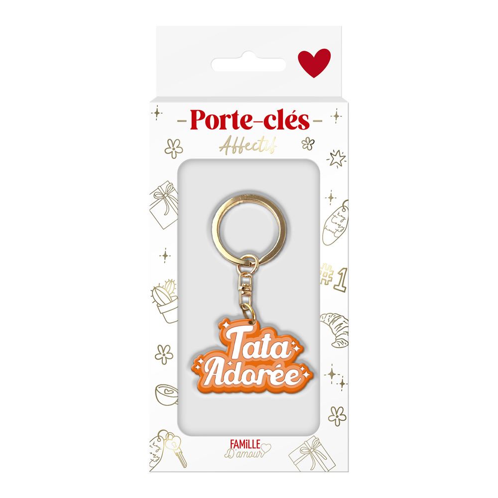 Porte cle silicone tata adoree
