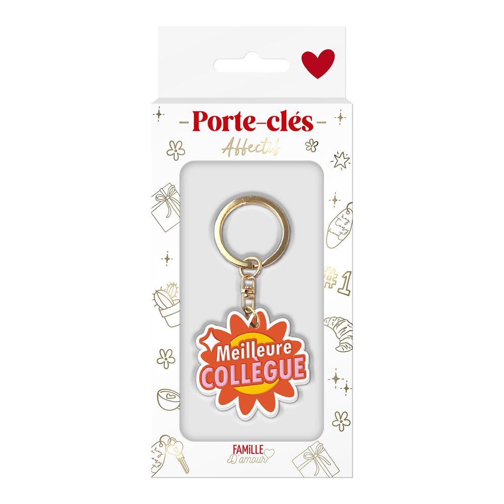 Porte cle silicone meilleure collegue