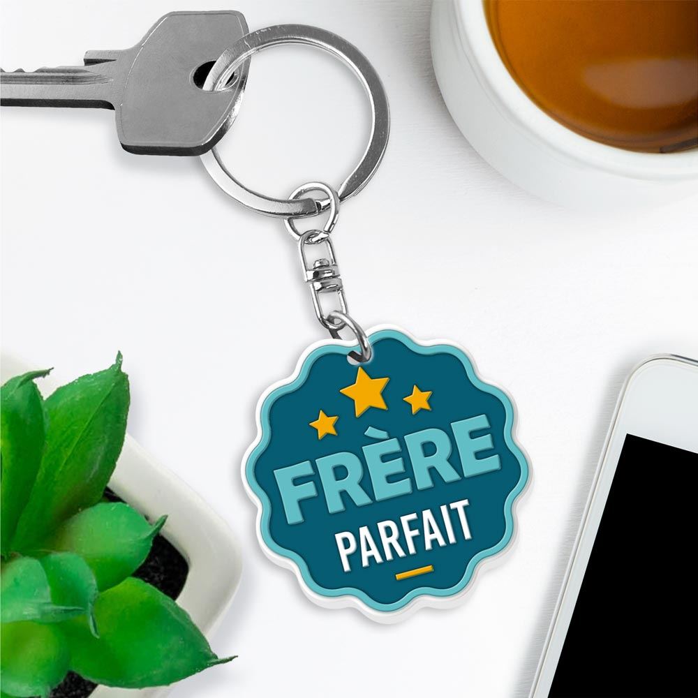 Porte cle silicone frere parfait