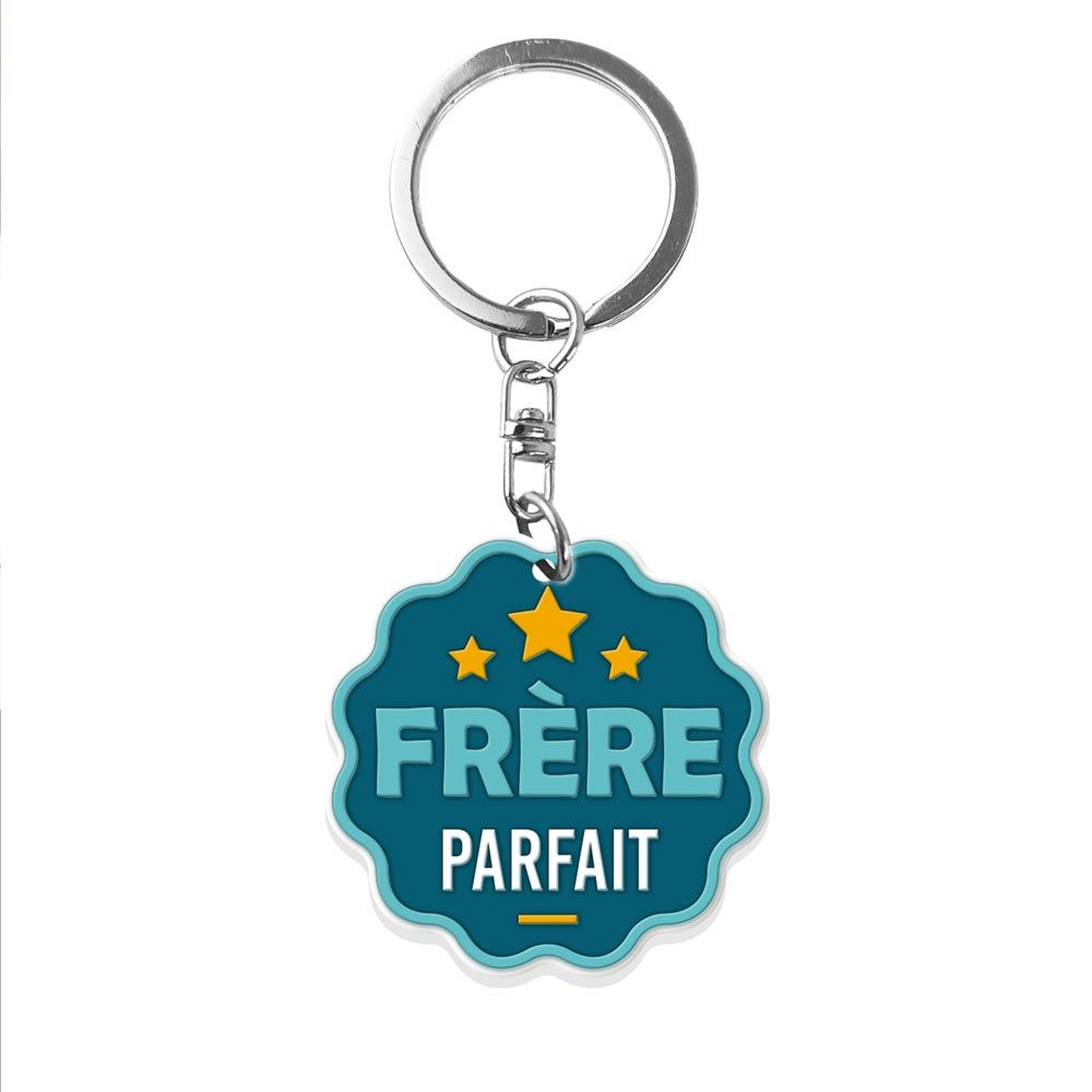 Porte cle silicone frere parfait