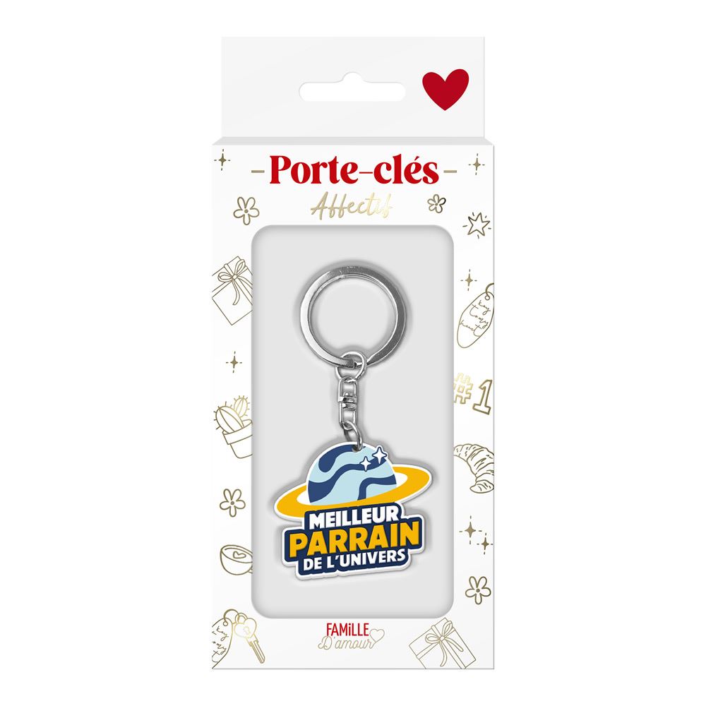 Porte cle silicone meilleur parrain