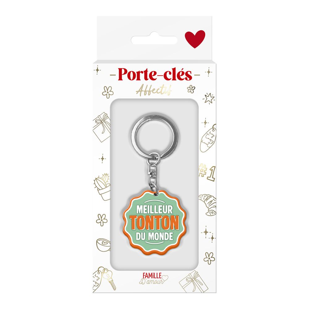 Porte cle silicone meilleur tonton