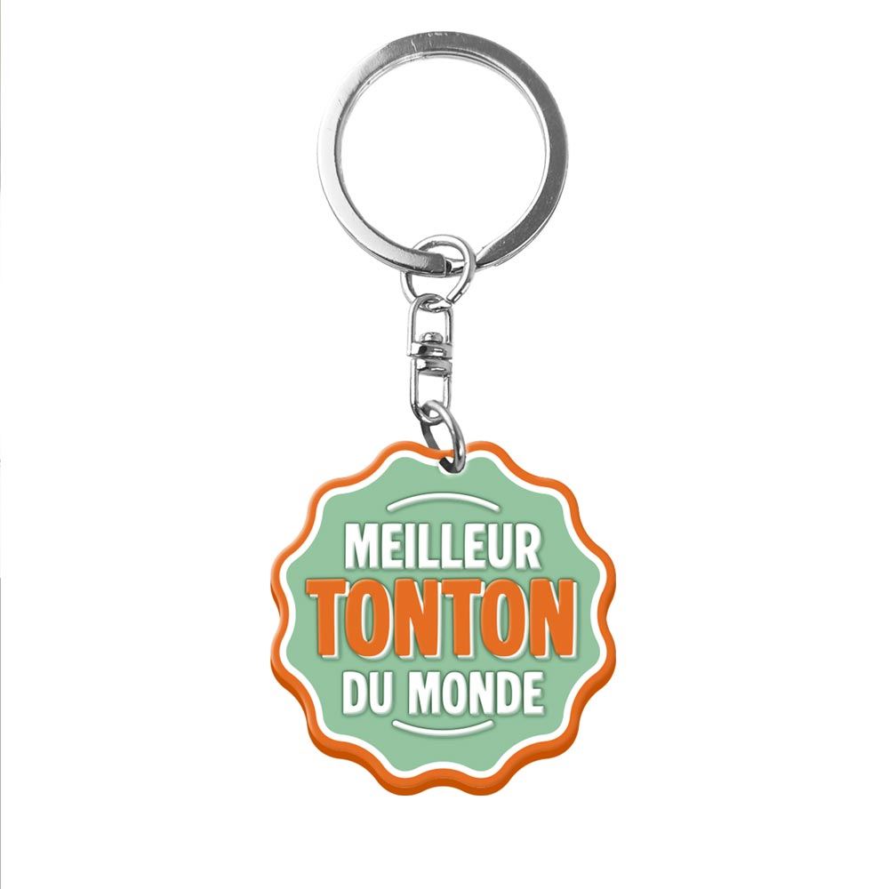 Porte cle silicone meilleur tonton