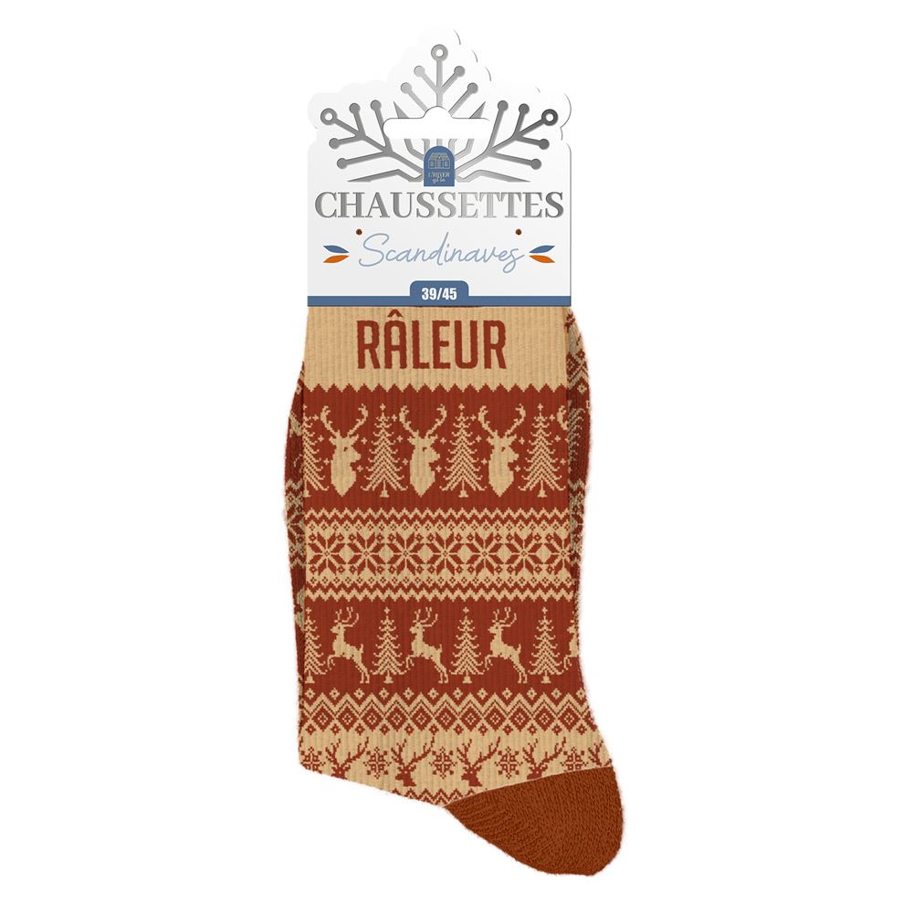 Chaussettes scandinaves homme raleur
