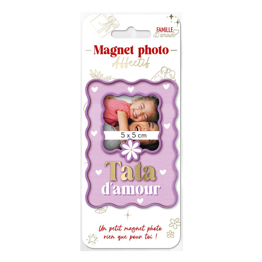 Magnet bois photo tata d amour