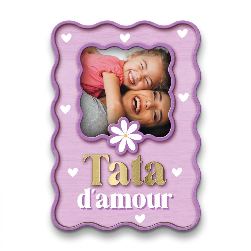 Magnet bois photo tata d amour