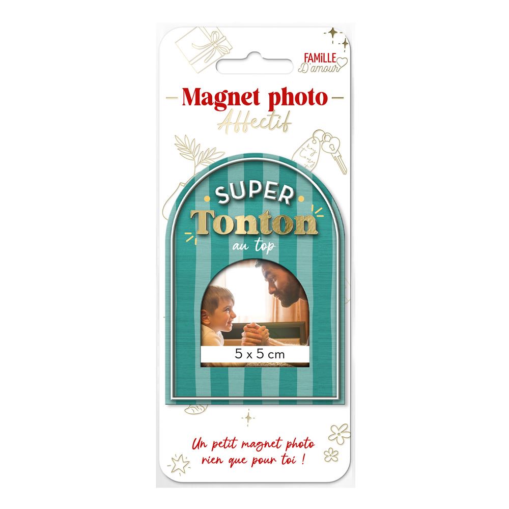 Magnet bois photo super tonton