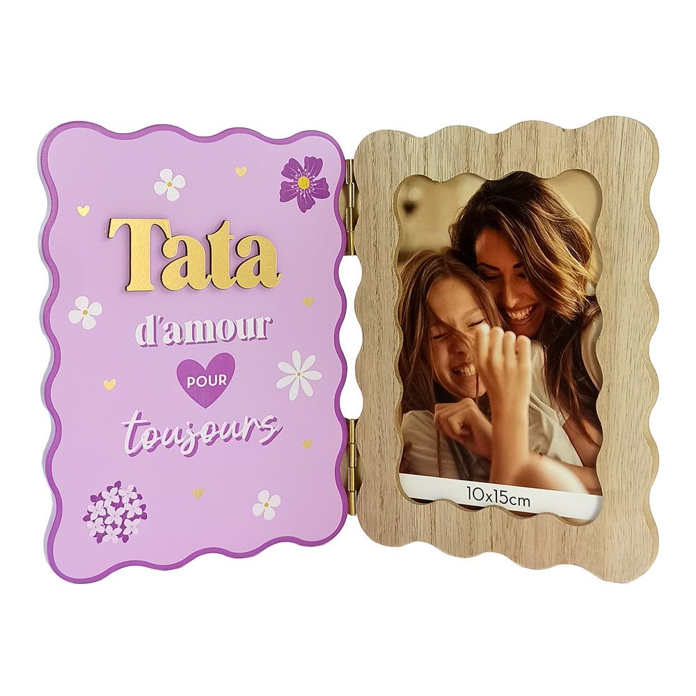 Cadre photo double tata d amour