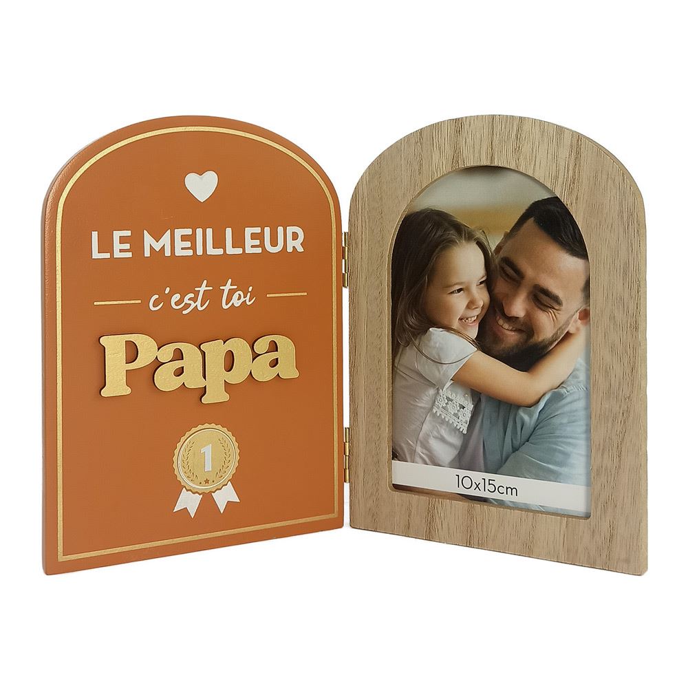 Cadre photo double meilleur papa