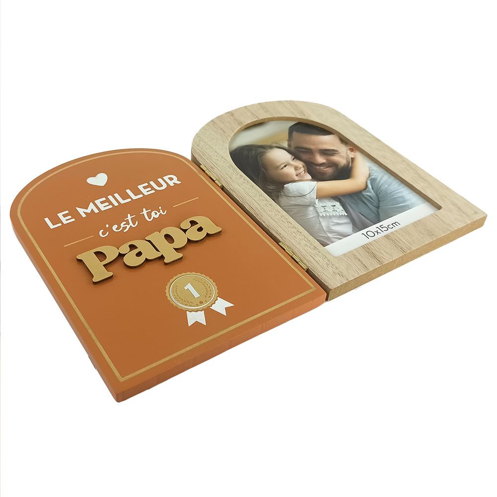 Cadre photo double meilleur papa