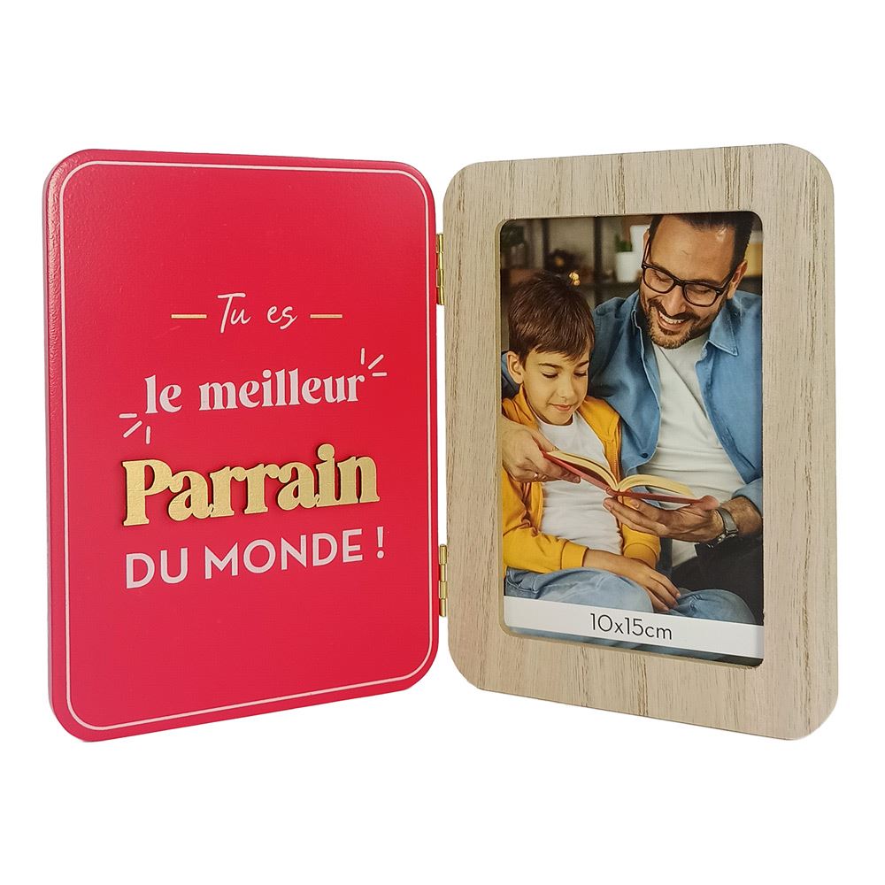 Cadre photo double meilleur parrain