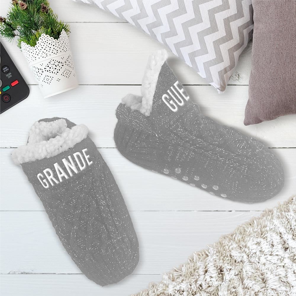 Chaussettes hiver courtes paillettes grande gueule
