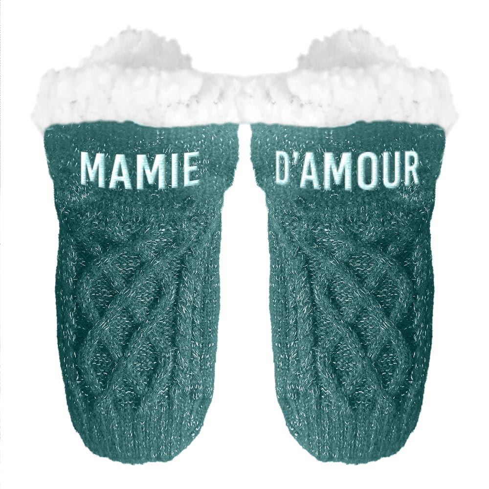 Chaussettes hiver courtes paillettes mamie d amour