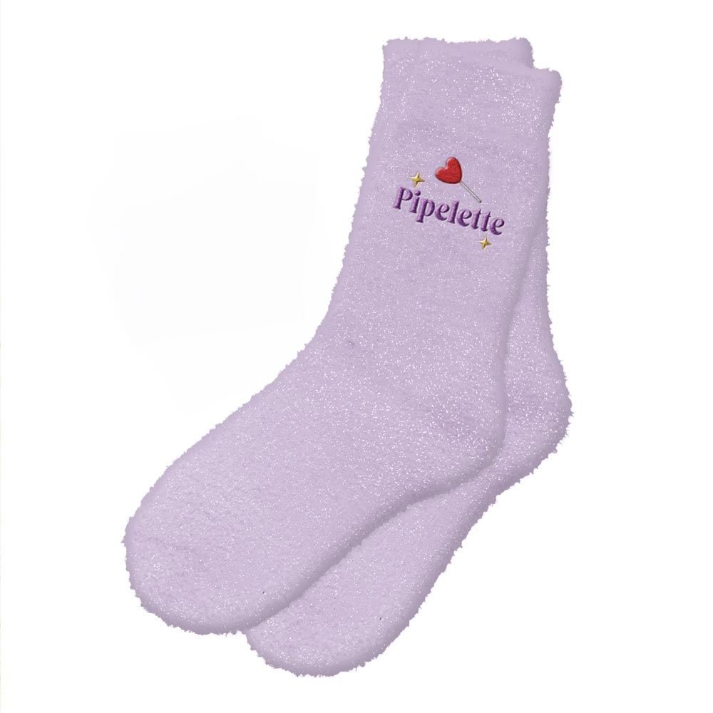 Chaussettes pilou brodees a paillettes pipelette