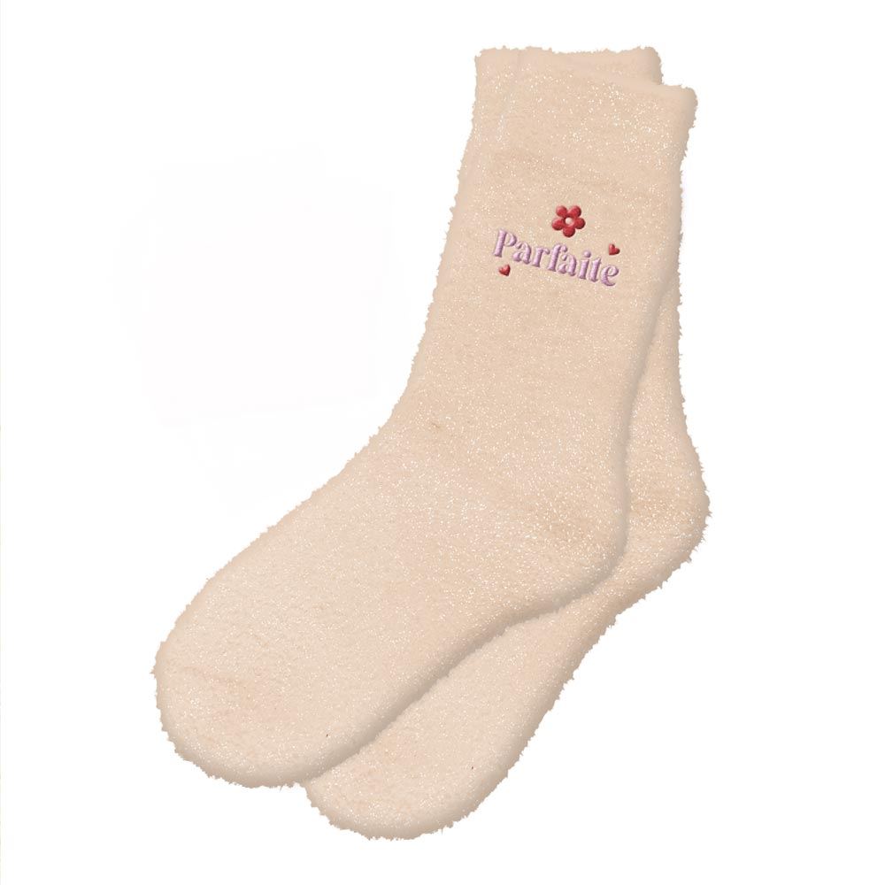 Chaussettes pilou brodees a paillettes parfaite