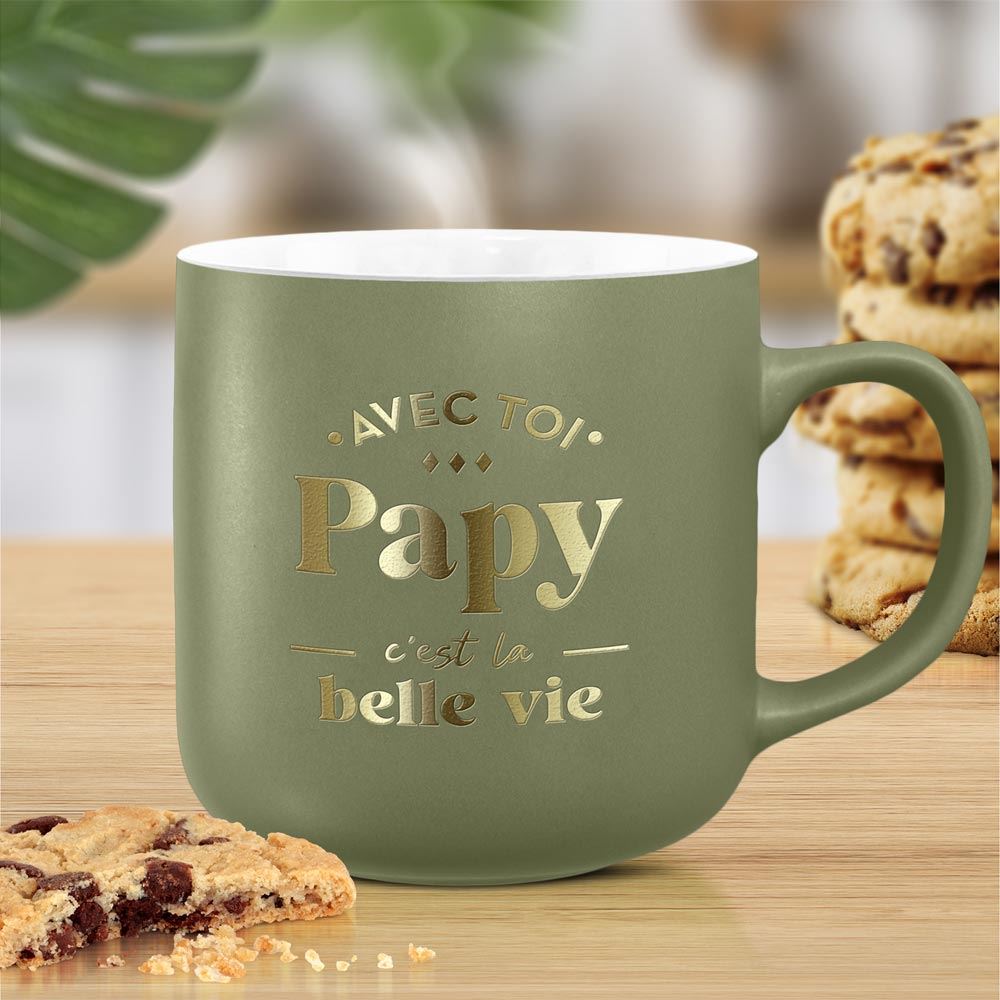 Mug mat papy c est la belle vie
