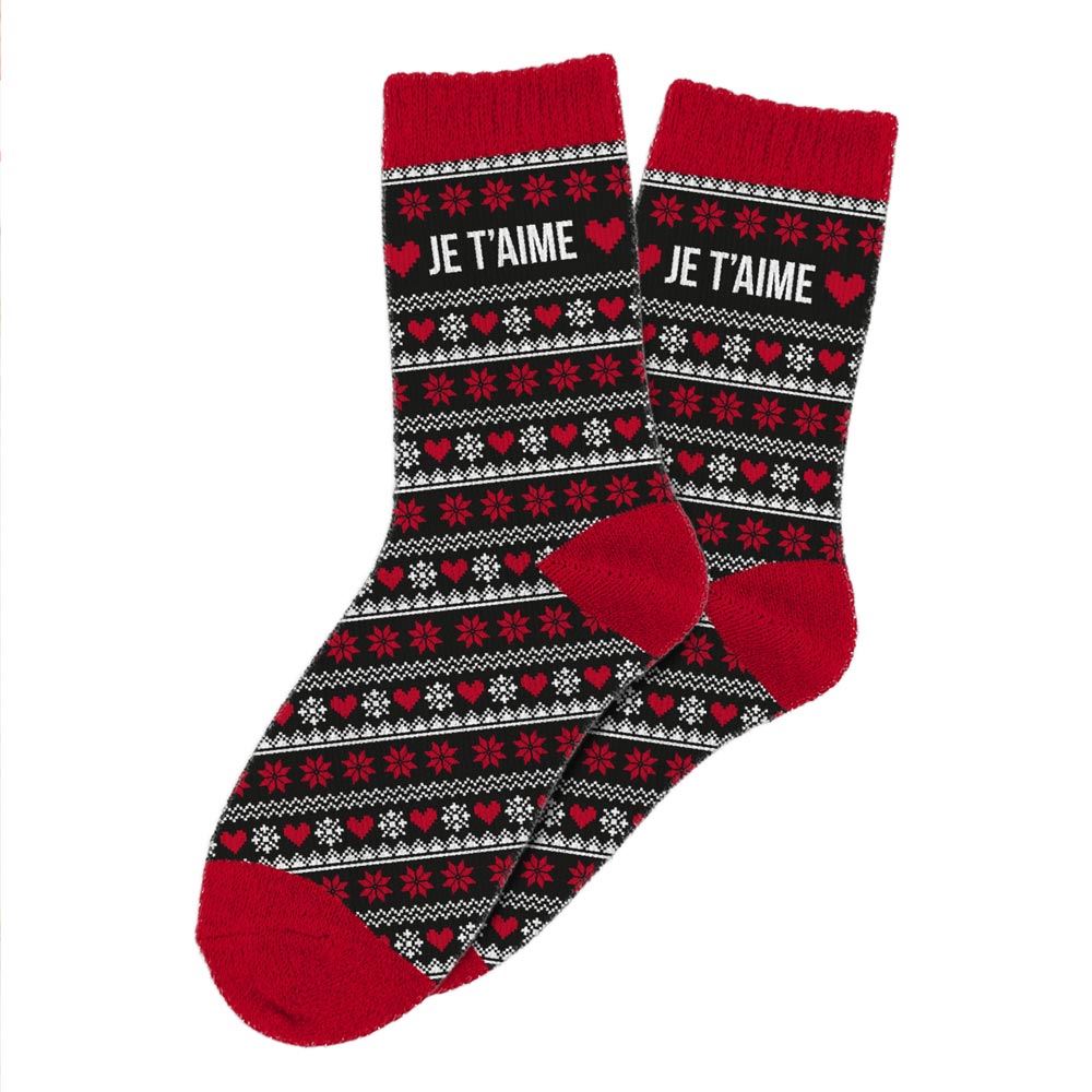 Chaussettes scandinaves homme je t aime