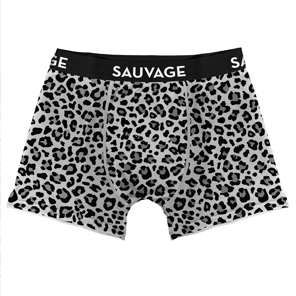 Boxer leopard sauvage gris m/l/xl
