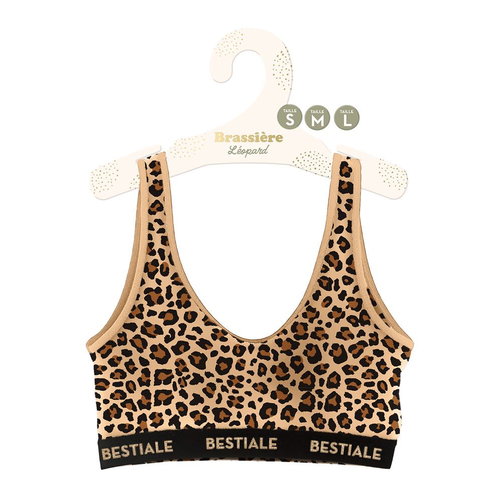 Brassieres leopard bestiale marron s/m/l