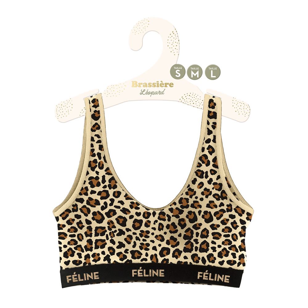 Brassieres leopard feline beige s/m/l