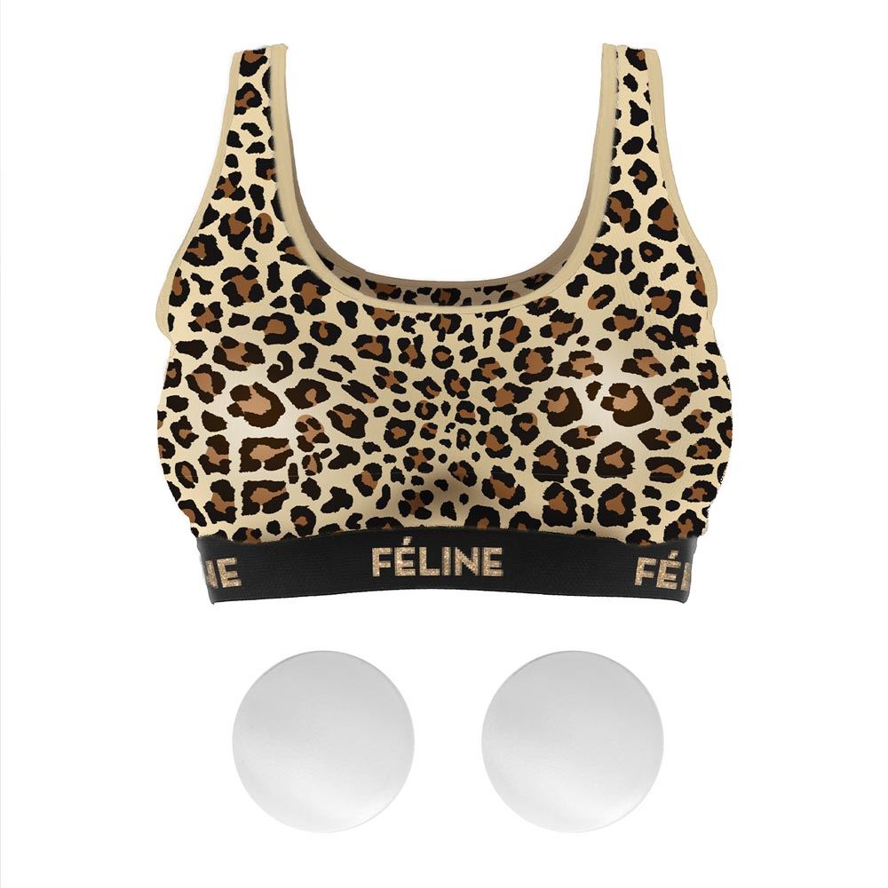 Brassieres leopard feline beige s/m/l