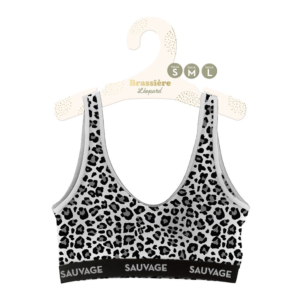 Brassieres leopard sauvage gris s/m/l