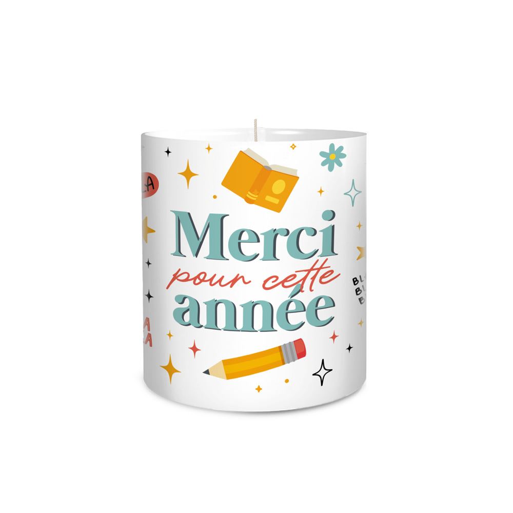 Bougie ceramique merci pour cette annee