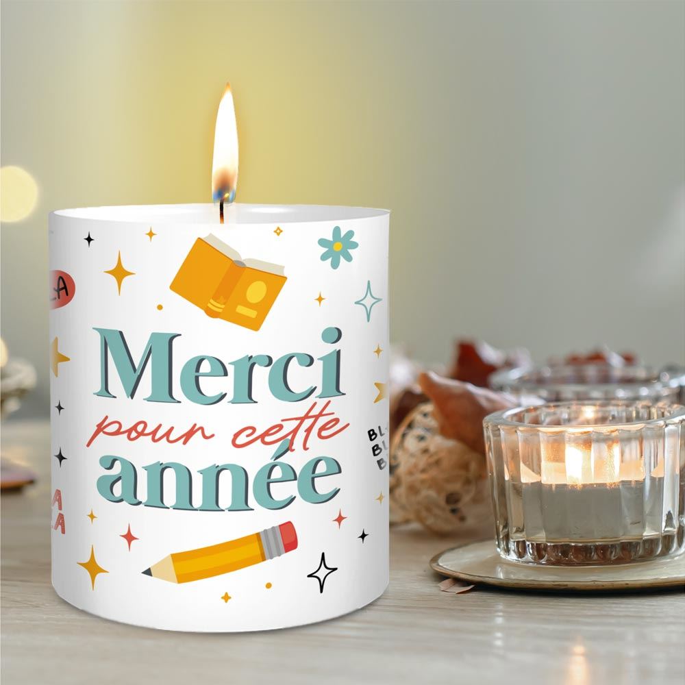 Bougie ceramique merci pour cette annee