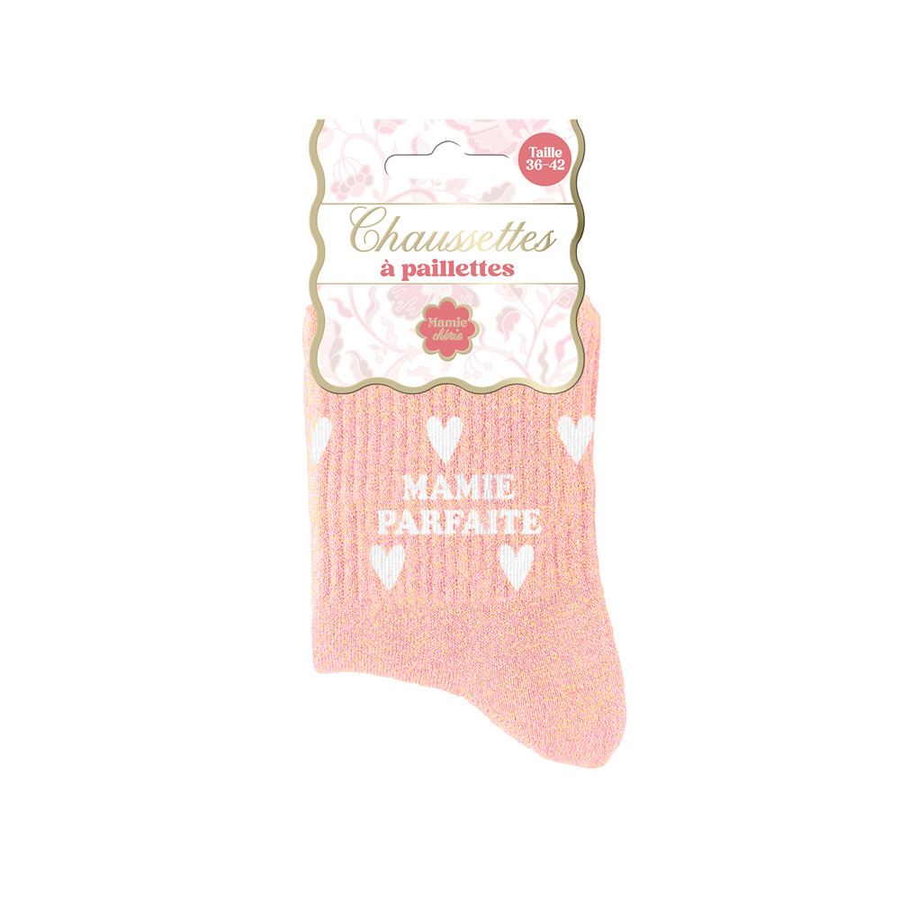 Chaussettes paillettes mamie parfaite