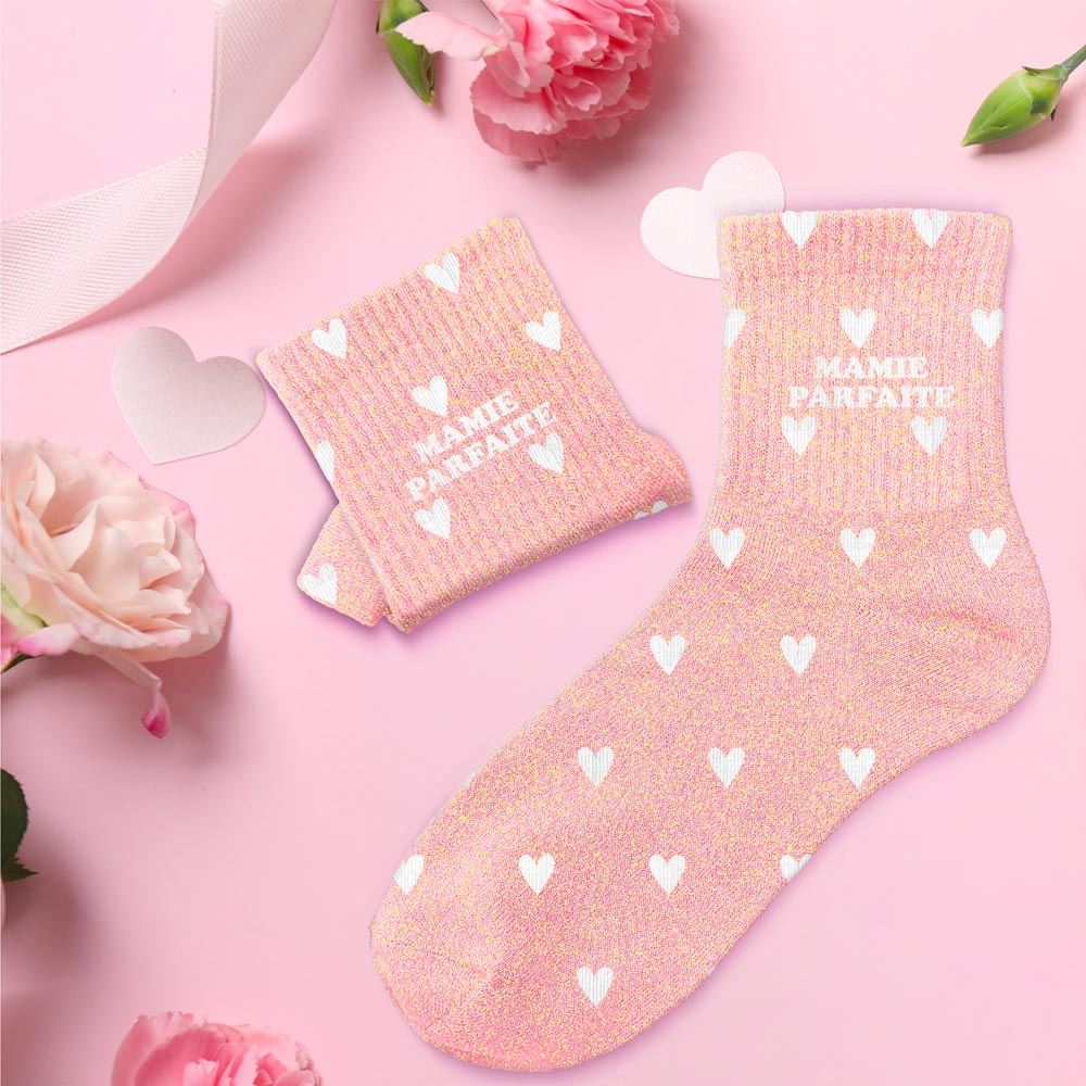 Chaussettes paillettes mamie parfaite