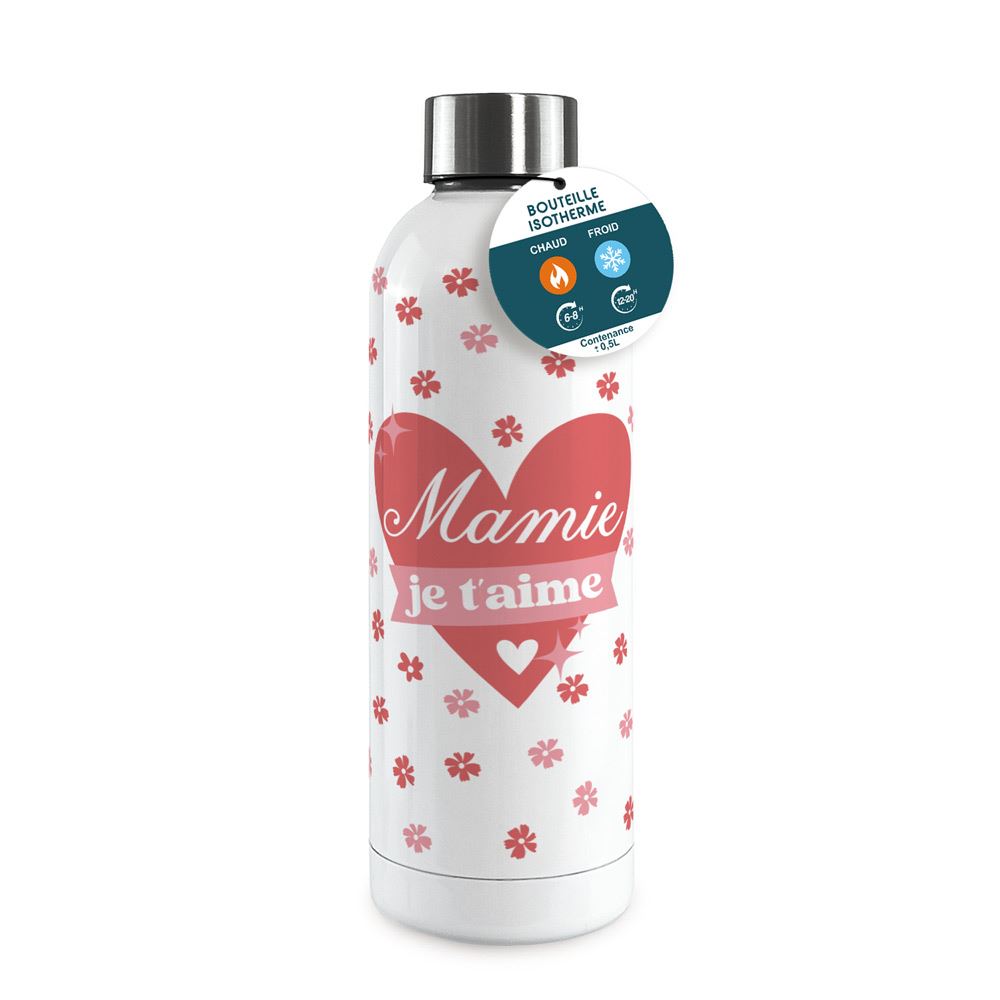 Gourde isotherme large mamie je t aime