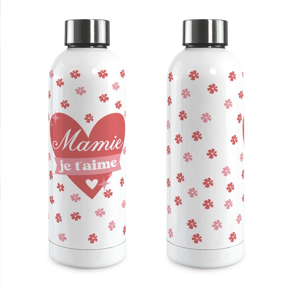 Gourde isotherme large mamie je t aime