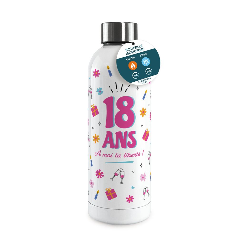 Gourde isotherme large femme 18 ans