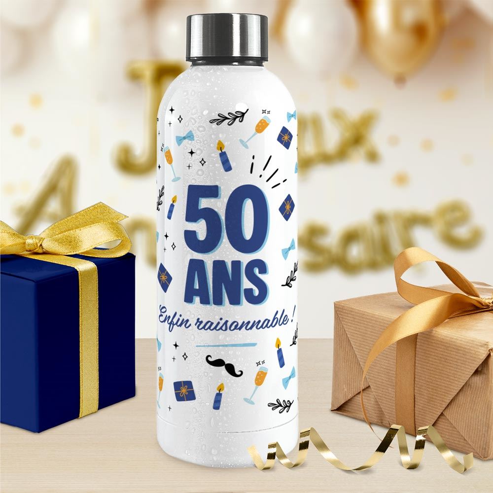 Gourde isotherme large homme 50 ans