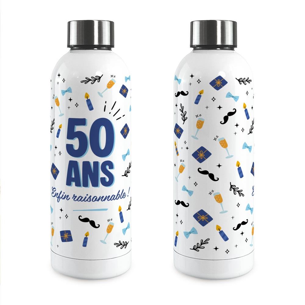Gourde isotherme large homme 50 ans
