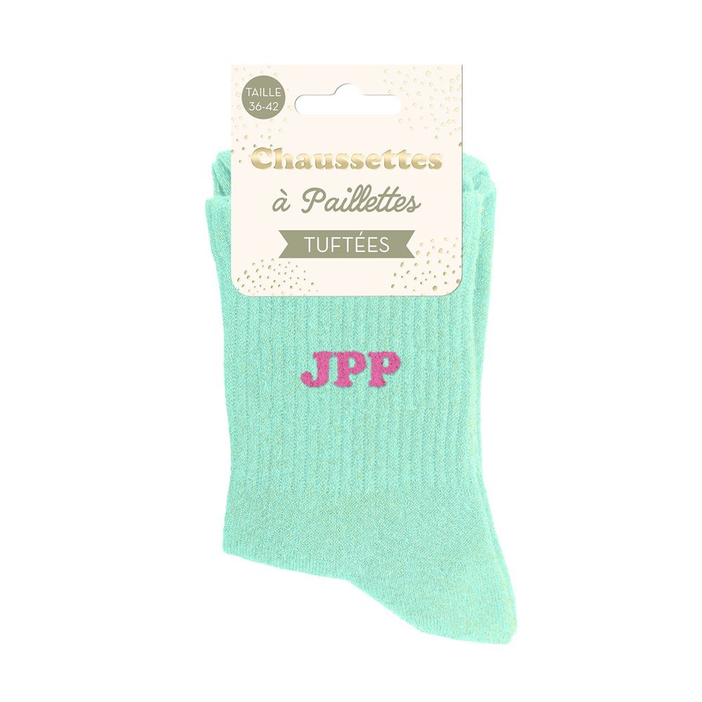 Chaussettes paillettes tuftees jpp