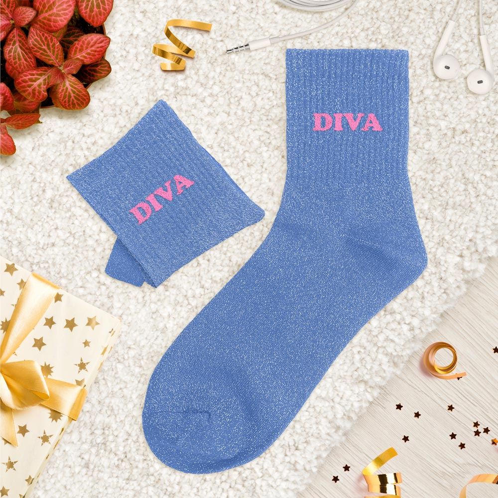 Chaussettes paillettes tuftees diva