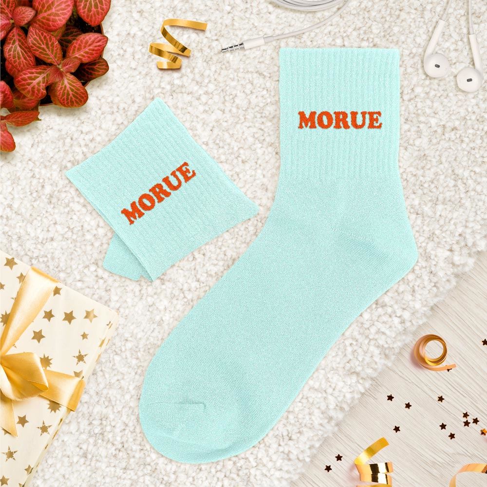 Chaussettes paillettes tuftees morue