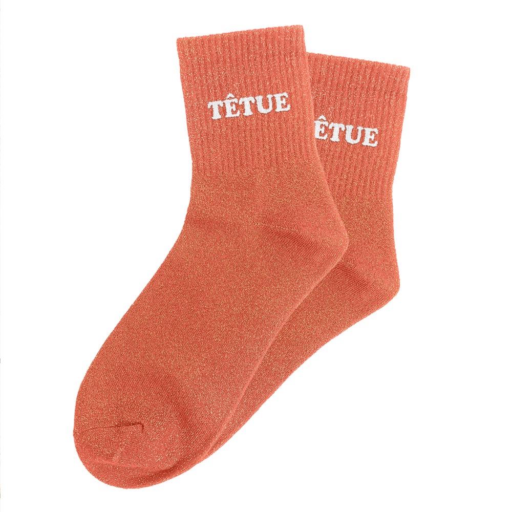 Chaussettes paillettes tuftees tetue