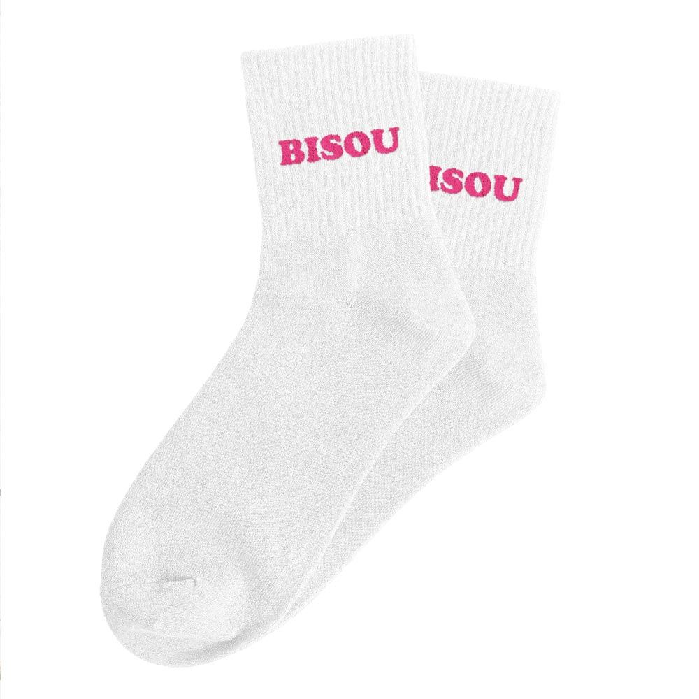 Chaussettes paillettes tuftees bisou