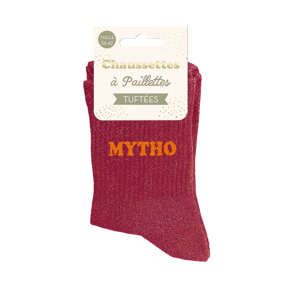 Chaussettes paillettes tuftees mytho