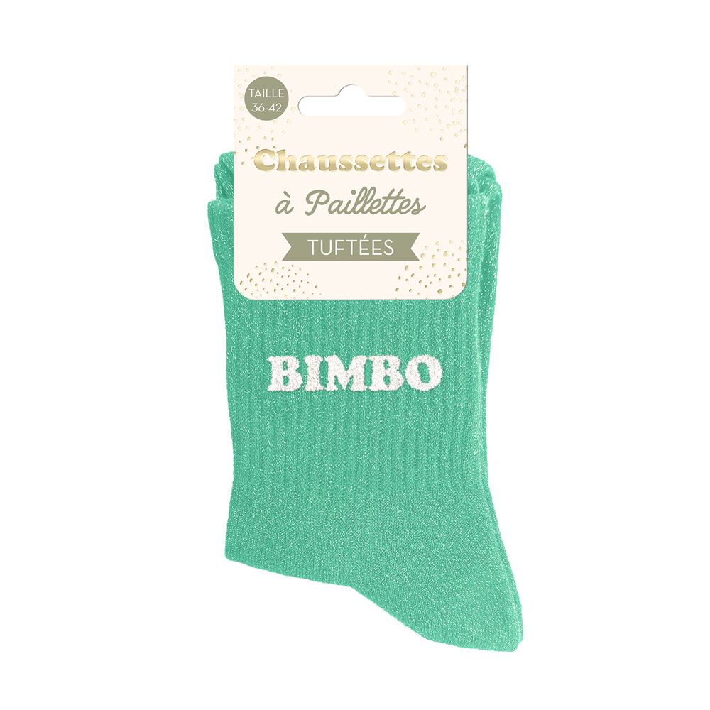 Chaussettes paillettes tuftees bimbo