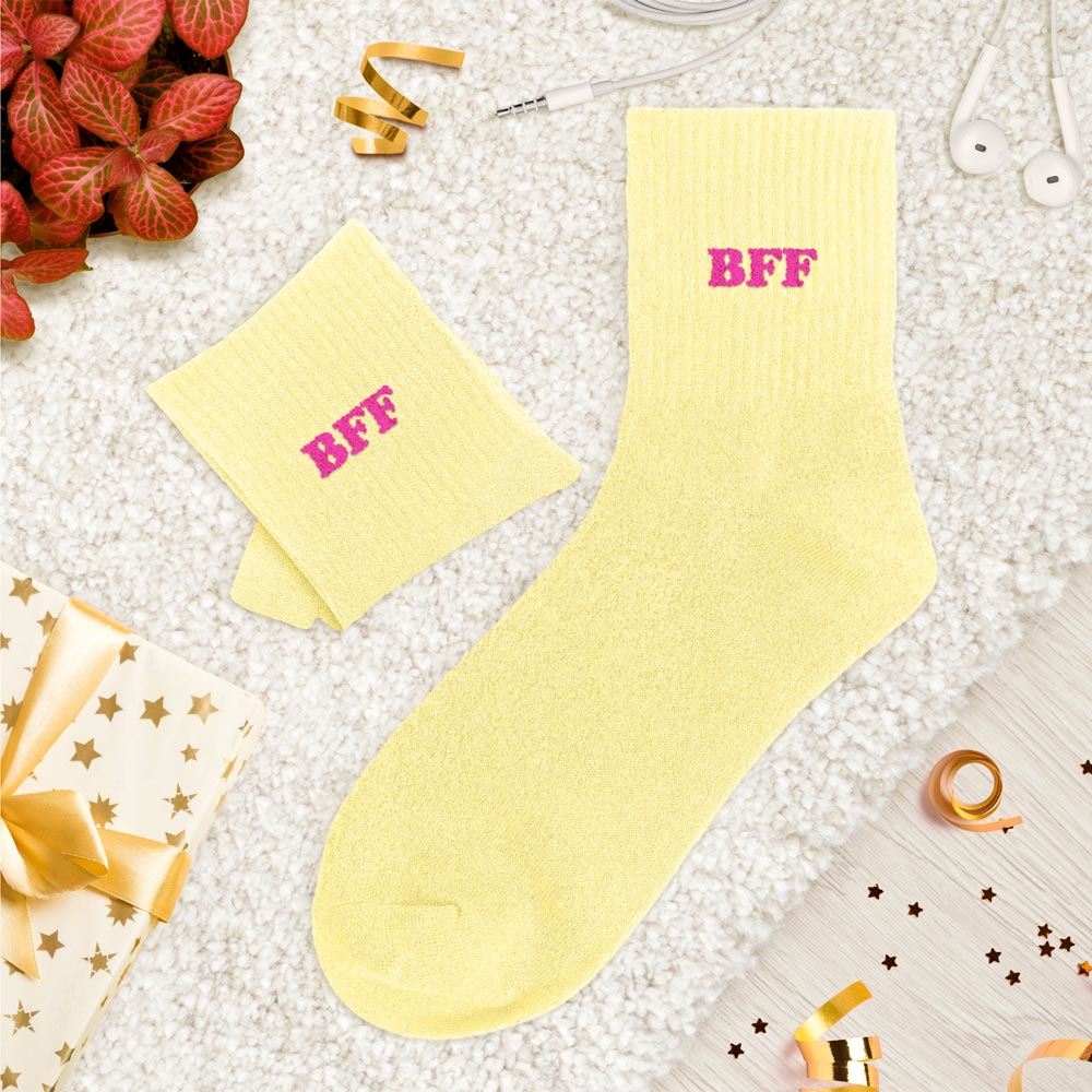 Chaussettes paillettes tuftees bff